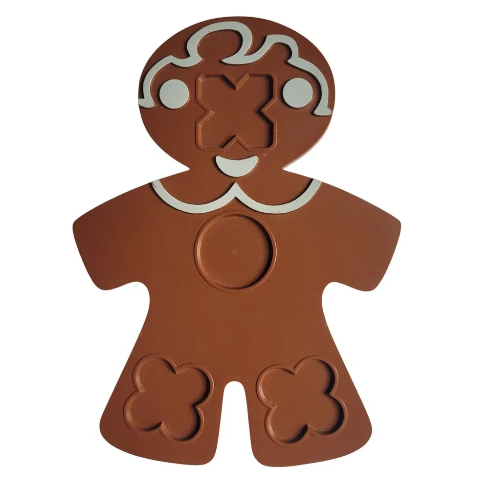 vt 1971 Hasbro Cookie Cutters Gingerbread Man Set of 4 Parts